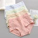 Mid-waist hip-covering large size pure cotton underwear women's bow cotton breathable women's triangle shorts 2024 new style