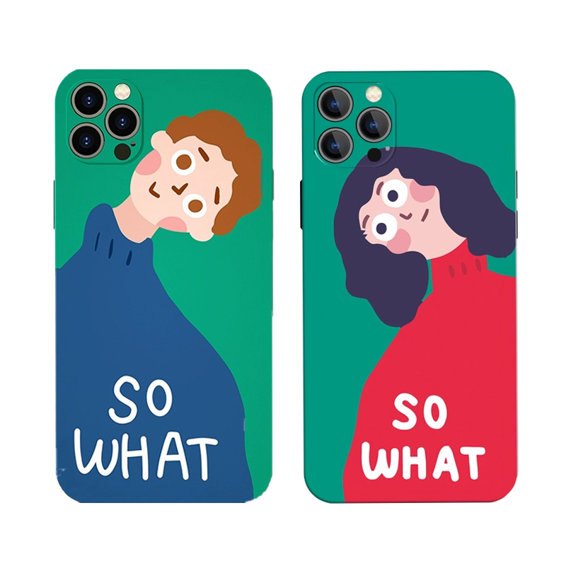 Suitable for Apple, Huawei, Xiaomi 14 Phone Cases, 17 Tilted Head Design for Men and Women, 16 Couple Cases, iPhone 15 Pro Max Silicone, 14 New Year, iPhone 13 Non-Collision Cases, 15Pro New Model, 12P Pair