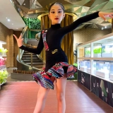Conny Latin Dance Costume 2025 Dance Dress New Spring и Summer Internet Practity Practice Flound Girls Set Professional
