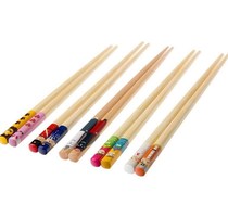 Children chopsticks Household children baby chopsticks Cute cartoon kindergarten training chopsticks tableware wooden short Kuaizi