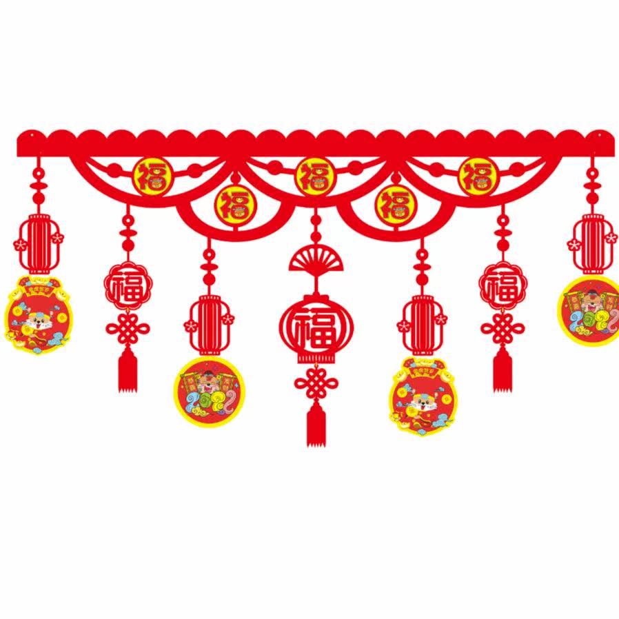 2022 tiger-year zodiac pendant decorative door and window pendant length 95