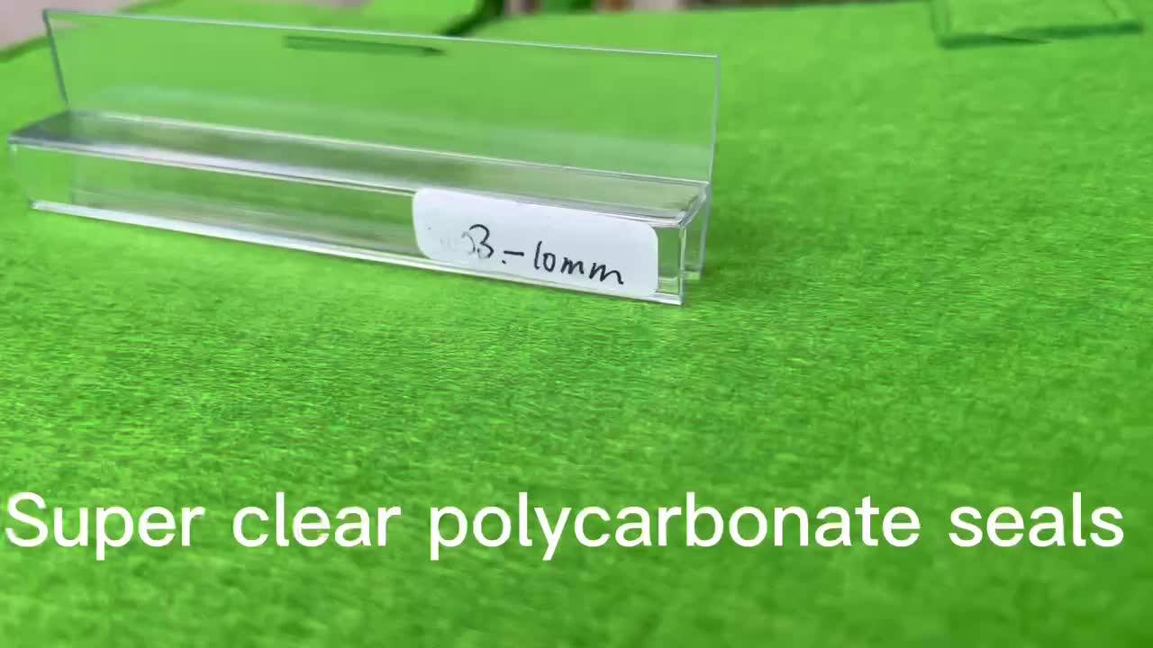 Frameless Shower Door Side Seal Strip For 3/8 Inch Glass Ultra Clear