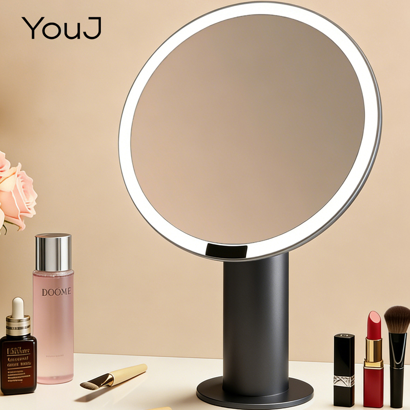 Vanity Mirror with Led Lights, Makeup Mirror, Tabletop Mirror with Lights, Home Use, High-Definition, High-End, Light Luxury, Smart Vanity Mirror Vanity Mirror with Led Lights, Makeup Mirror, Tabletop Mirror with Lights, Home Use, High-Definition, High-End, Light Luxury, Smart Vanity Mirror
