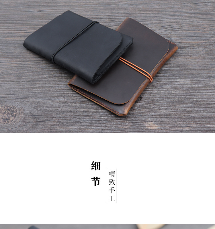 Lớp đầu tiên của hộ chiếu da crazy Horse leather retro handmade nam và nữ gói hộ chiếu đa chức năng mới - Túi thông tin xác thực bao hộ chiếu khắc tên