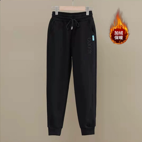 Демисезонные утепленные штаны для отдыха, оверсайз, свободный крой, эластичная талия