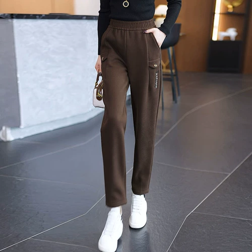 Демисезонные приталенные спортивные штаны для отдыха, 2023, оверсайз, увеличенная толщина