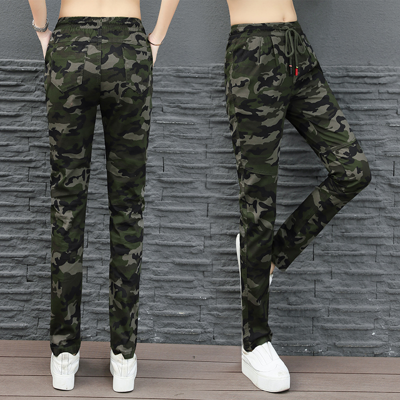 Frock camouflak pants 254 fall new women's native casual pants 100 lap early autumn Europant pants children straight up the tide