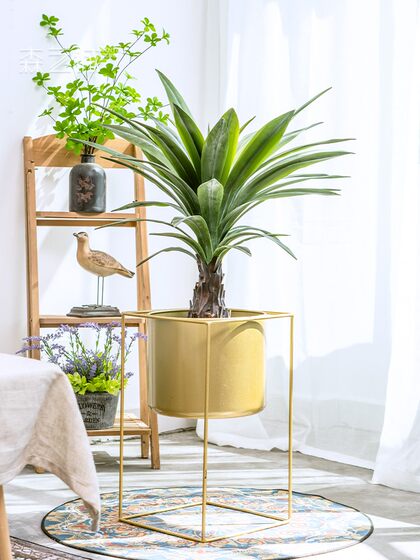 High-End Realistic Dragon Blood Tree Agave Artificial Tree Green Plant Potted Indoor Living Room Landscaping Decoration Ornament