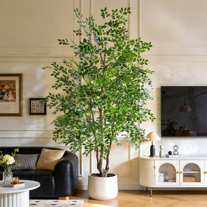 Large Artificial Green Plant Elm Money Tree Fake Tree Bionic Plant Money Tree Floor-Standing Indoor Living Room Home Decoration Ornament Large Artificial Green Plant Elm Money Tree Fake Tree Bionic Plant Money Tree Floor-Standing Indoor Living Room Home Decoration Ornament