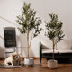 Large Nordic Artificial Tree, Simulated Green Plant Olive Tree, Floor-Standing Potted Plant, Home Living Room Indoor Landscaping Decoration Ornament