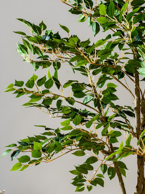 Simulated Banyan Tree, High-End Bionic Green Plant for Landscaping and Decoration, Indoor Living Room Artificial Tree, High-End Light Luxury Floor-Standing Plant Ornament