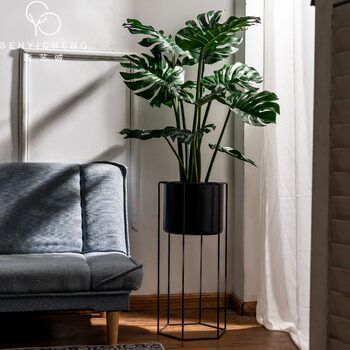 Artificial Monstera Bonsai Fake Tree Potted Plant Indoor Living Room Shop Landscaping Biomimetic Green Plant Decoration Ornament