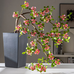 High-End Artificial Green Plants, Island Spring Flower Potted Plants, Fake Flowers for Desktop Indoor Decoration, Faux Flowers in New Chinese Style