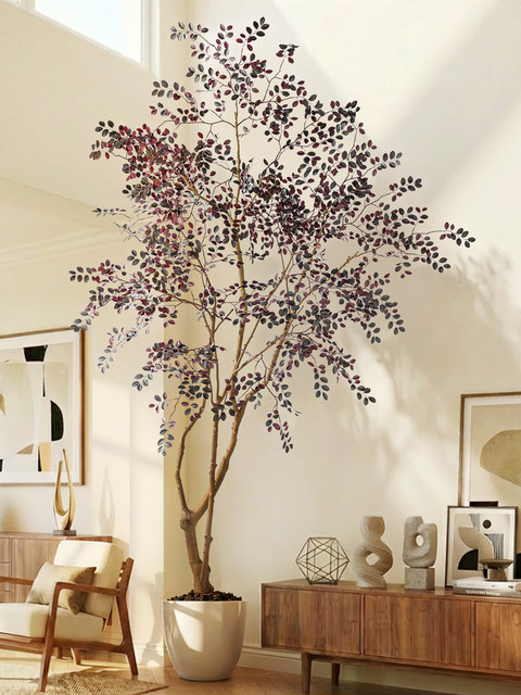 Artificial Greenery, High-Quality Horse-Dranker Tree, Fake Tree for Landscaping, Window Display, Indoor Bionic Tree, Decorative Tree, Large Simple Floor-Standing Tree