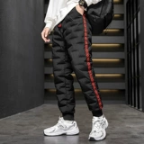 Дорожные удерживающие тепло цветные модные мужские трендовые штаны с пухом, увеличенная толщина