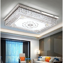 Living room headlight rectangular high-grade luxury household flat gas 020 new simple modern atmosphere ceiling crystal lamp