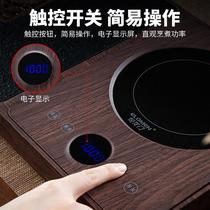 High-end Kung Fu tea set household lazy tea maker ceramic teacup teapot teatray multifunctional all-in-one boiler