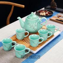 High-end teacup set ceramic water cup set for home use ceramic teapot set modern simple kettle set