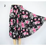 Летняя шелковая летняя одежда для отдыха на солнечной энергии, танцующая длинная юбка для матери, для среднего возраста