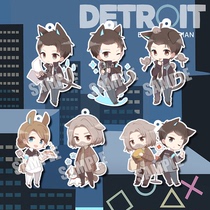 (Thick eyebrows) Detroit becomes Connors surrounding key chain Hank Kara game pendant cos spot