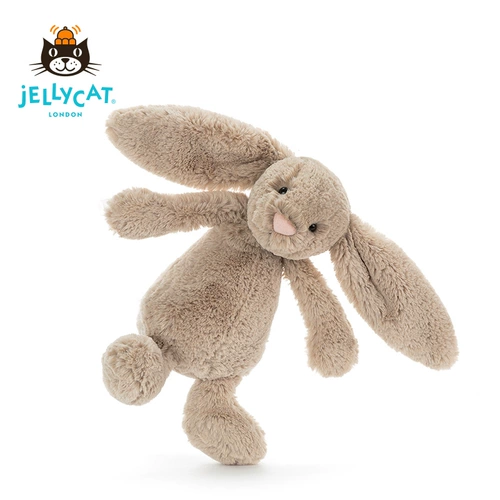 Jellycat, застенчивый бежевый плюшевый кролик, игрушка для утешения малышей, кукла, подушка, Великобритания, подарок на день рождения