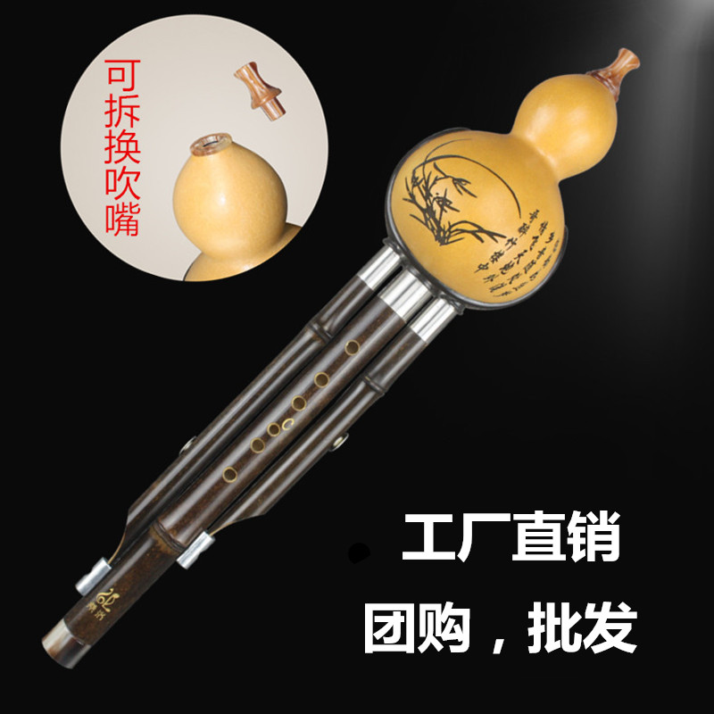 Sanluo Zizhu 7 Hole Gourd Silk Junior Exam Grade Students Children Adult Professional Playing Type DC Lower BAGF Instrument