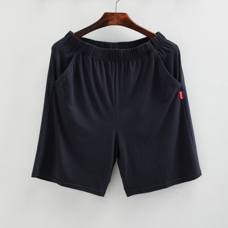 Mùa hè mỏng phương thức năm điểm quần short nam quần nhà lỏng giản dị kích thước lớn đồ ngủ nhà quần nam bãi biển - Quần tây quần ngố nam