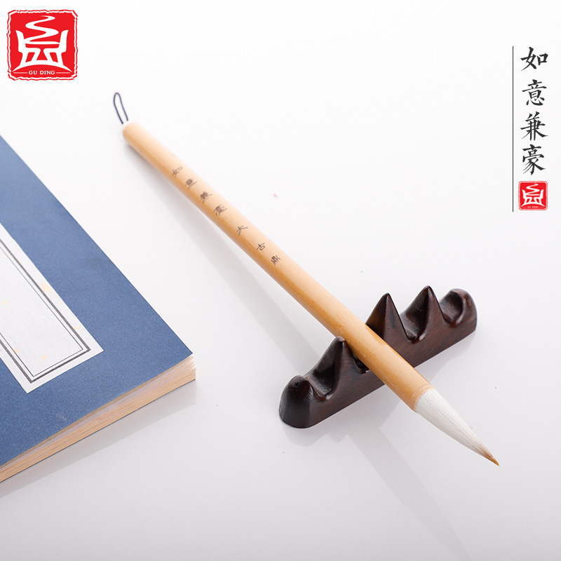 The Ancient Tripod Ruyi and the milking-size Xuanshu calligraphy works great calligraphy and calligraphy couplets gray tail and a single introductory brush pen