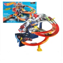 Hot wheel electric track combination car toy set three-dimensional rotating factory FDF28 boy toy