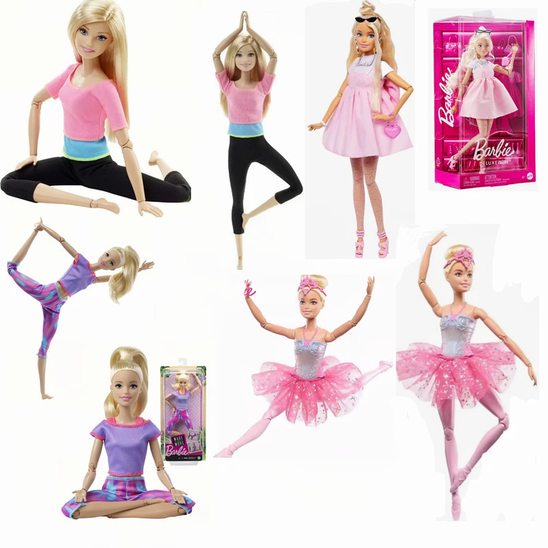 Barbie Doll Barbie Versatile Styling Yoga Doll Multi-Jointed Movable Pretend Play Doll Dhl82