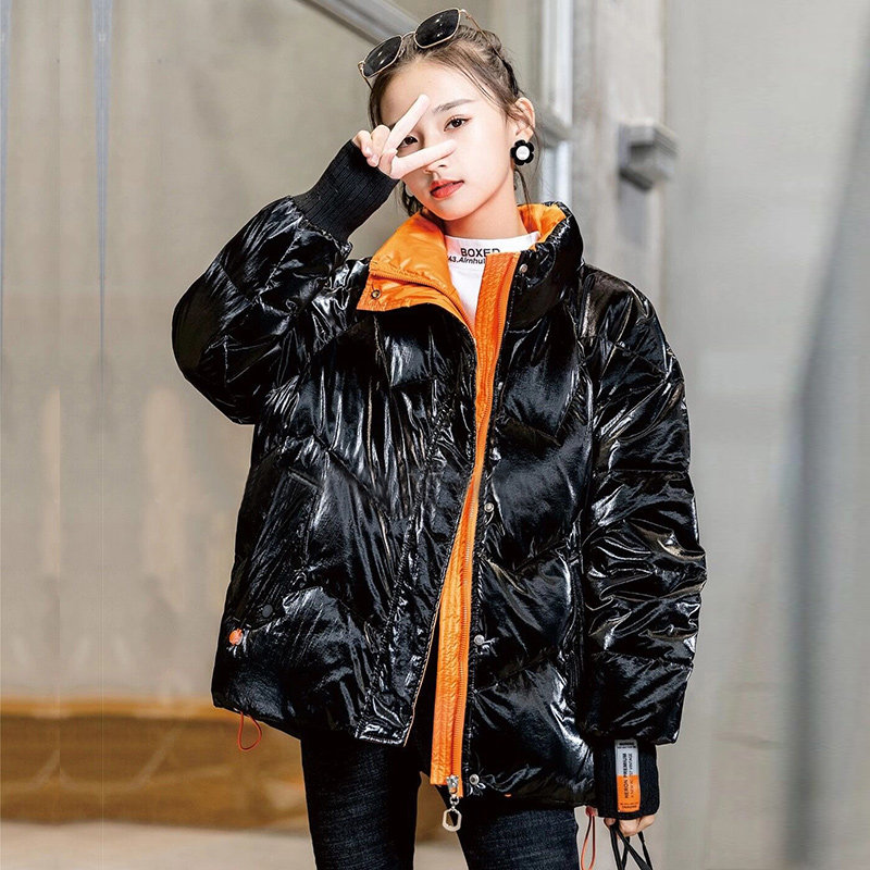 Girls down jacket foreign style women 2021 new winter clothes 13 girls 12 middle and Big Boy 15 years old thick 14 coat