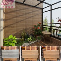 American wood grain ceramic tile 300 600 villa courtyard wall brick balcony all-ceramic mold antique anti-skid wear-resistant