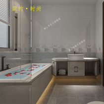 Toilet toilet 300 600 living room interior wall tiles modern simple matching marble mirror kitchen and bathroom tiles