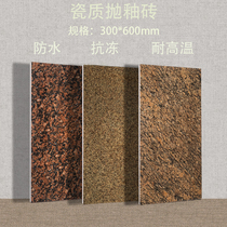 Foshan direct Chinese facade bright ceramic tile imitation marble hemp 30 60cm frost resistant heat insulation exterior wall brick