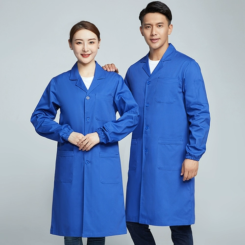 Хлопковая длинная антистатическая кислотно-щелочная униформа медсестры для работы, рабочая одежда, увеличенная толщина, делается под заказ