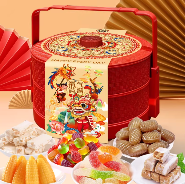 徐福记纳福糕点礼盒传统中式糕点老式点心零食大礼包节日送礼团购