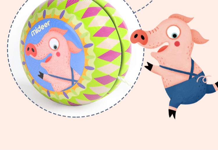 MiDeer Deer Baby Yo-Yo Girl Boy Gift Mẫu giáo Màu sắc Cool Metal Tin Yo-Yo Toy tuyệt đỉnh yoyo