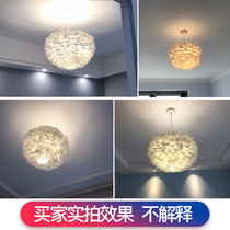 Accessories Dream Feather Pendant Lamp Nordic Minimalist Personality Creative Romantic Cozy Bedroom Princess Children Room Decoration Lamps