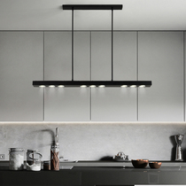 Nordic modern minimalist dining hall lights light luxury creative bar led personality minimalist long strip engineering office chandelier
