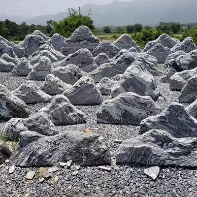 Snowwave stone slice combination landscape stone Taishan stone dare to be natural stone garden home landscaping creative decoration
