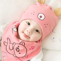  Cute autumn and winter ear protection newborn thickened winter boys plus velvet baby hat red New Years winter Korean