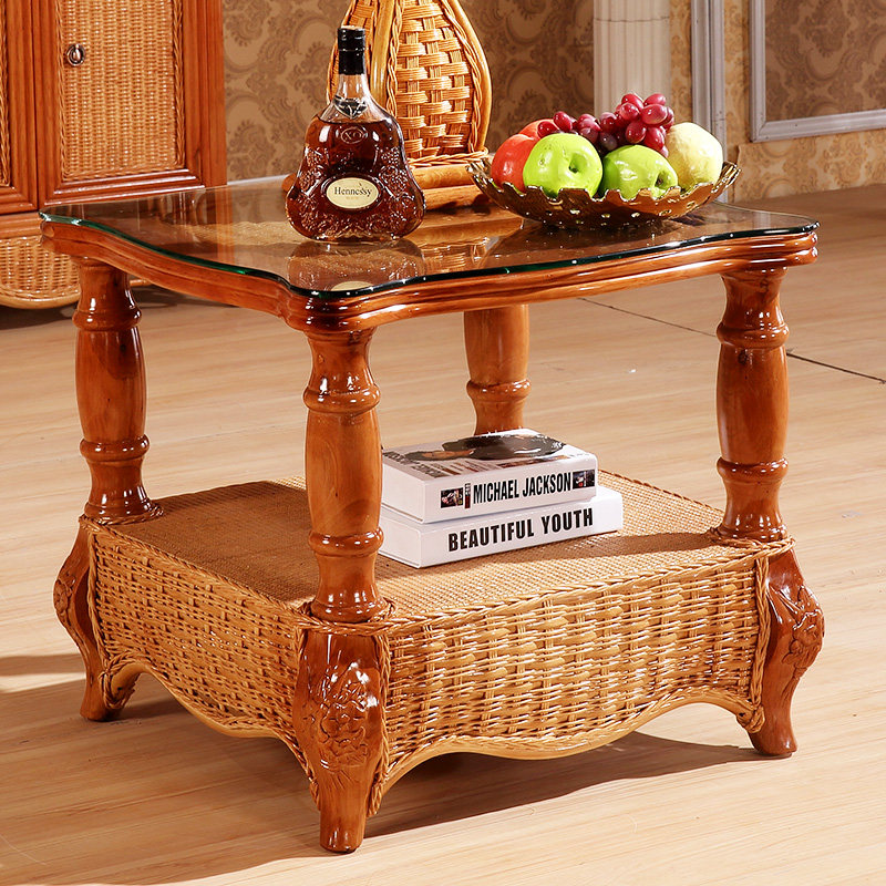 Indonesian rattan furniture rattan choreographers tea table long tea table living-room vines a few storage small tea table corner a few