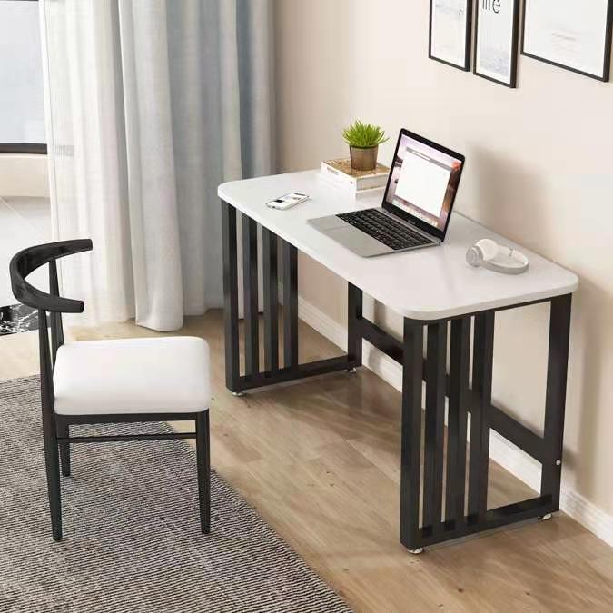 Computer desktop small bedroom writing desk easy to simple modern student household office stainless steel light luxury Nordic