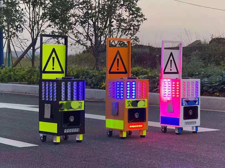 Sound and Light Alarm, High-Speed Maintenance Road Rescue, Anti-Intrusion Alarm Equipment, Solar Radar Waving Flag Robot