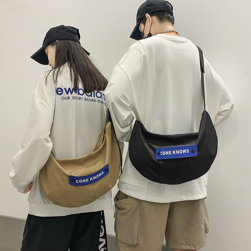 Tooling inclined satchel for men 2021 new leisure day ensemble Single shoulder bag woman Jane about large capacity student satchel