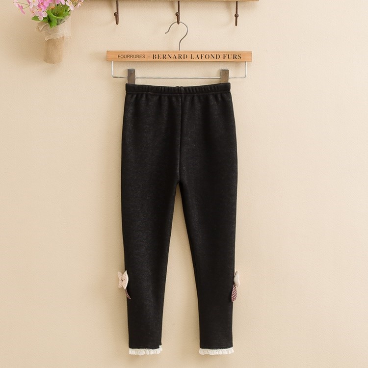 Trẻ em mặc 5 cô gái 7 cộng với quần nhung dày 3-9 tuổi 8 cô gái 4 nữ kho báu 6 trẻ em quần denim mùa đông quần áo trẻ em nam
