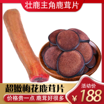 Night sprint Sika deer velvet slices Tong Ren Tang authentic bubble wine material men and women dry slices Northeast antler herbs