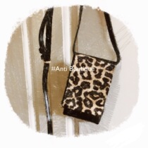 (ANTI)Horsehair BAO WEN bag leather zebra pattern retro high-end fashionable leather fanny pack female tide ins