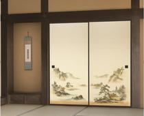 Miho Chambre de style japonais tatami Fusima peinture sur papier Style chinois japonais en bois massif porte de garde-robe image papier peint peinture de paysage 28 ensembles