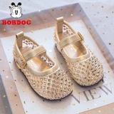 Сандалии для девочек Babudou, новинка 2025 года, летние детские сетчатые туфли принцессы с сетчатой ​​подкладкой, дышащие слипоны для девочек